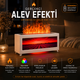 Alev Efektli Lavanta Bahçe Dekorasyon Hava Nemlendirici (Isıtmasız)
