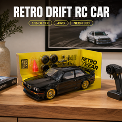Retro Drift 1:16 Ölçek 4WD Kumandalı RC Drift Araba - 8 Renk Neon LED