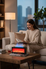 Alev Efektli Dekoratif Şömineli Hava Nemlendirici (Isıtmasız)