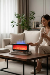 Alev Efektli Dekoratif Şömineli Hava Nemlendirici (Isıtmasız)