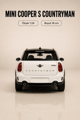 Mini Cooper S Countryman Beyaz 1:24 Ölçek 16 cm Metal Model Araba