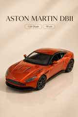 Aston Martin DB11 Turuncu Bakır 1:24 Ölçek 19 cm Model Araba