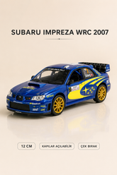 Subaru Impreza WRC 2007 Metal Çek Bırak Araç 12 cm