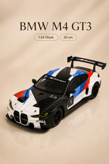 BMW M4 GT3 M Motorsport Desenli 1:24 Ölçek 20 cm Koleksiyonluk Model Araba