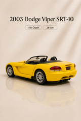 2003 Dodge Viper SRT-10 1:18 Ölçek 26 cm Metal Die Cast Model Araba