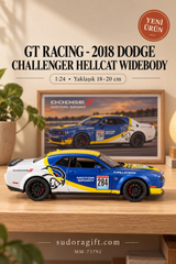 Motormax GT Racing 2018 Dodge Challenger Hellcat Widebody 1:24 Metal Model Araba – MM-73792 – Sağ görünüm