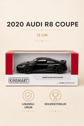 2020 Audi R8 Coupé 12 cm Lisanslı Kutulu Metal Model Araba - Siyah