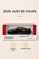2020 Audi R8 Coupé 12 cm Lisanslı Kutulu Metal Model Araba - Siyah