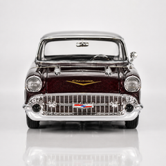 1957 Chevy Bel Air (Bordo) 1:24 Seri Nostaljik Metal Araba