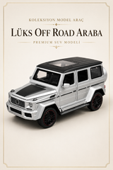 Lüks SUV Serisi - Off Road Model 1:24 Işıklı Çek-Bırak - Premium