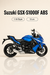 Suzuki GSX-S1000F ABS 1:18 Ölçek Koleksiyonluk Model Motosiklet – 13 cm