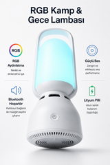 Çok Renkli Bluetooth Müzikçalar & Gece Lambası