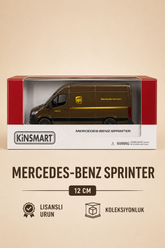 Mercedes-Benz Sprinter UPS 12 cm Lisanslı Kutulu Metal Model Araç