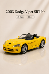 2003 Dodge Viper SRT-10 1:18 Ölçek 26 cm Metal Die Cast Model Araba