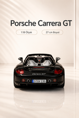 Porsche Carrera GT Siyah 1:18 Ölçek 27 cm Koleksiyonluk Model Araba