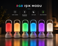 Çok Renkli Bluetooth Müzikçalar & Gece Lambası