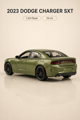 2023 Dodge Charger SXT Yeşil 1:24 Ölçek 19 cm Koleksiyonluk Model Araba