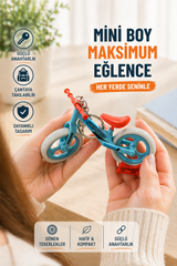 Mini Bisiklet Anahtarlık & Çanta Aksesuarı – Dönen Tekerlekli Model
