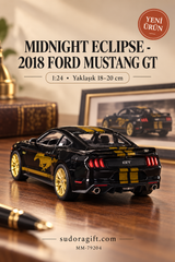 Motormax Midnight Eclipse 2018 Ford Mustang GT 1:24 Metal Model Araba – MM-79204 – Arka görünüm