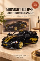 Motormax Midnight Eclipse 2018 Ford Mustang GT 1:24 Metal Model Araba – MM-79204 – Kapıları açık
