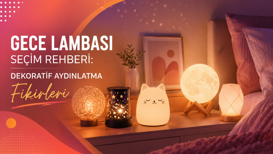 Gece Lambası Seçim Rehberi: Dekoratif Aydınlatma Fikirleri