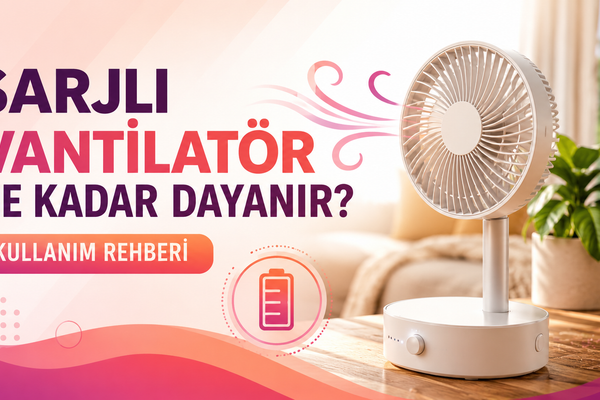 Şarjlı Vantilatör Ne Kadar Dayanır? Kullanım Rehberi