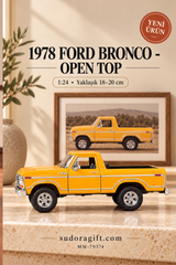 Motormax 1978 Ford Bronco Open Top 1:24 Metal Model Araba