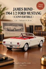 Motormax James Bond 1964½ Ford Mustang Cabrio 1:24 Metal Model Araba – MM-79852 – Arka görünüm