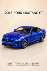 2015 Ford Mustang GT Metal Çek Bırak Araç 12 cm - 4 Renk Seçeneği