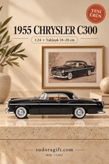Motormax 1955 Chrysler C300 1:24 Metal Model Araba – MM-73302 – Sol görünüm