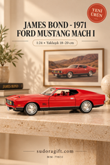 Motormax James Bond 1971 Ford Mustang Mach I 1:24 Metal Model Araba – MM-79851 – Sol görünüm