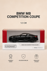BMW M8 Competition Coupé 12 cm Lisanslı Kutulu Metal Model Araba - Siyah