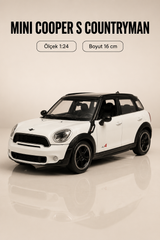 Mini Cooper S Countryman Beyaz 1:24 Ölçek 16 cm Metal Model Araba