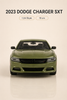 2023 Dodge Charger SXT Yeşil 1:24 Ölçek 19 cm Koleksiyonluk Model Araba