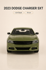 2023 Dodge Charger SXT Yeşil 1:24 Ölçek 19 cm Koleksiyonluk Model Araba