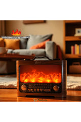 FP-821 Şömine Görünümlü FM Radyo & Bluetooth Hoparlör