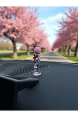 Sevgiliye Hediye Araç İçi Aksesuarı – Balon Tutan Çift Romantik Dekor - 11 cm