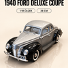 1940 Ford Deluxe 1:18 Ölçek Koleksiyonluk Model Araba | 26 cm