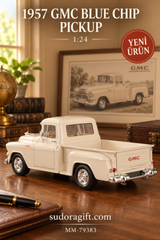 Motormax 1957 GMC Blue Chip Pickup 1:24 Metal Model Araba – MM-79383 – Arka Gorunum