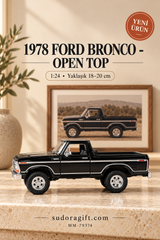 Motormax 1978 Ford Bronco Open Top 1:24 Metal Model Araba – MM-79374 – Sol görünüm