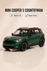 Mini Cooper S Countryman Metalik Yeşil 1:24 Ölçek 16 cm Metal Model Araba