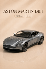 Aston Martin DB11 Metalik Gri 1:24 Ölçek 19 cm Model Araba