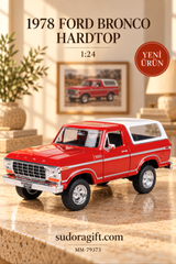 Motormax 1978 Ford Bronco Hardtop 1:24 Metal Model Araba – MM-79373 – Ana Gorsel