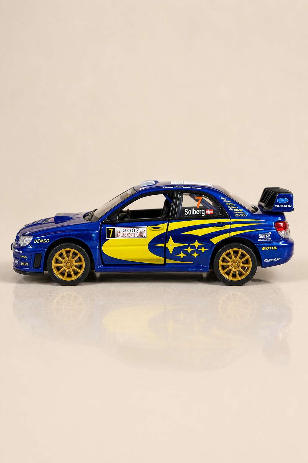 Subaru Impreza WRC 2007 Metal Çek Bırak Araç 12 cm