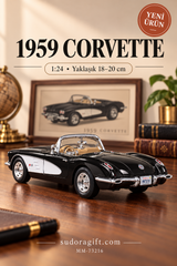 Motormax 1959 Chevrolet Corvette 1:24 Metal Model Araba