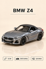 BMW Z4 Cabrio 12 cm Çek Bırak Metal Model Araba - Renk Seçenekli