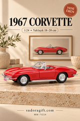 Motormax 1967 Chevrolet Corvette 1:24 Metal Model Araba – MM-73224 – Sol görünüm