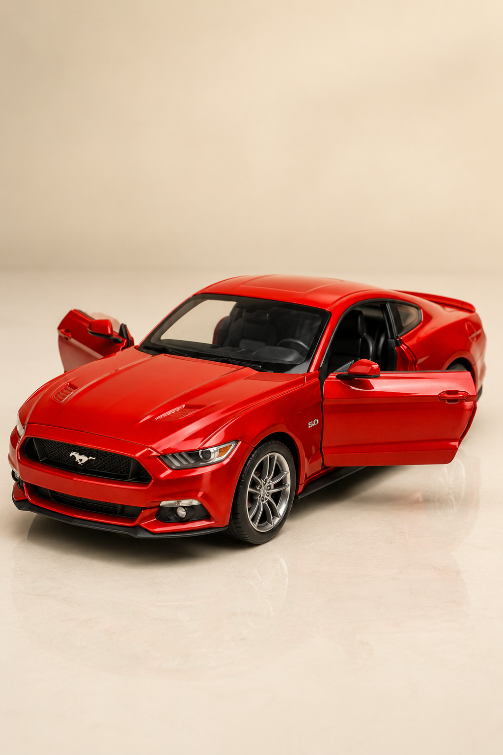 2015 Ford Mustang GT Metal Çek Bırak Araç 12 cm - 4 Renk Seçeneği
