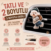 Minik Sevimli Köpek Araç Süsü (Kokulu) 2d Boyut