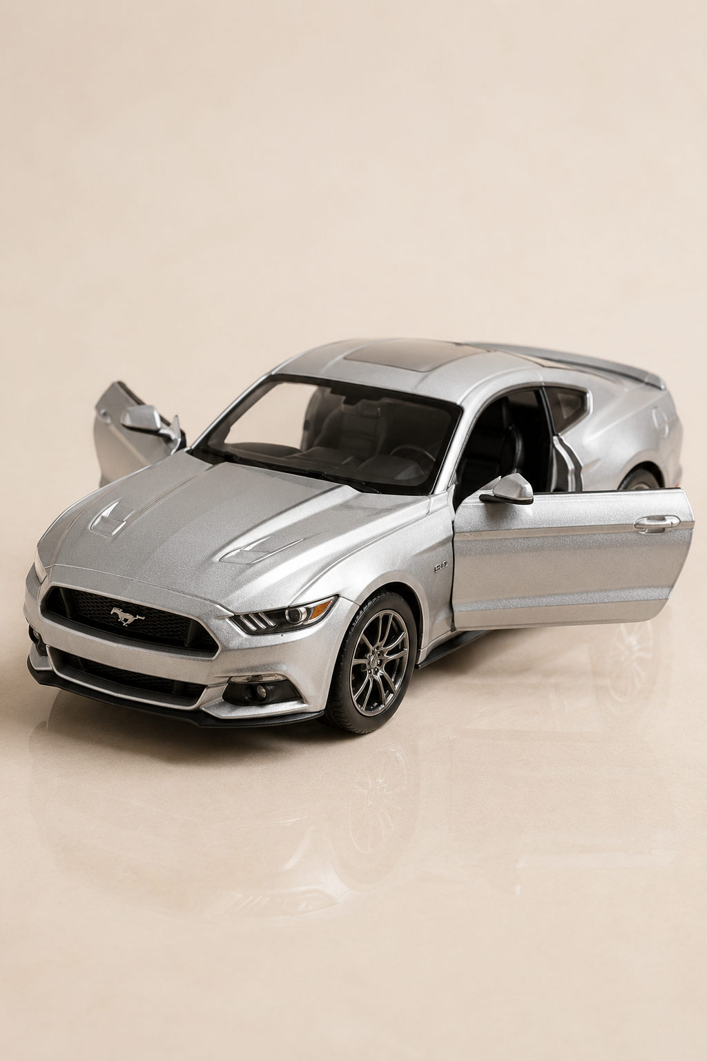 2015 Ford Mustang GT Metal Çek Bırak Araç 12 cm - 4 Renk Seçeneği